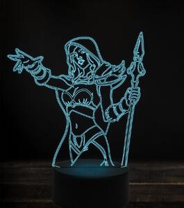 Beling 3D lampa, jaina proudmoore 4, 7 Farebná V1LW