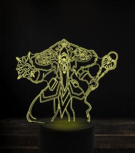 Beling 3D lampa, magus medivh, 7 Farebná V1LA