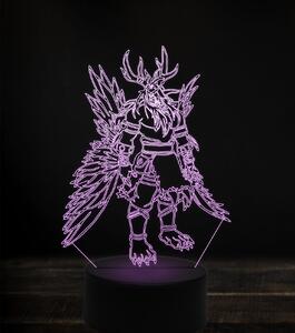Beling 3D lampa, malfurion stormrage, 7 Farebná V1LM