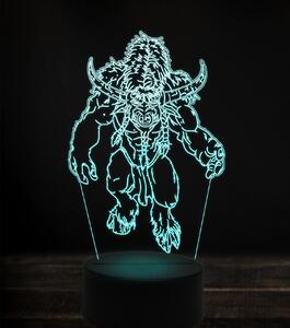 Beling 3D lampa,Tauren, 7 Farebná V1I