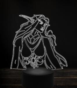 Beling 3D lampa, tyranda wisperwind, 7 Farebná V1Z