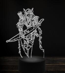 Beling 3D lampa,Sylvanas Windrunner 2 , 7 Farebná V1O