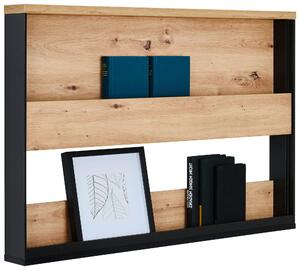 NÁSTENNÝ REGÁL čierna, dub artisan Voleo - Detské izby