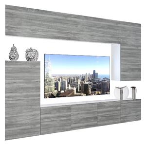 Obývacia stena Belini Premium Full Version šedý antracit Glamour Wood + LED osvetlenie Nexum 128 Výrobca