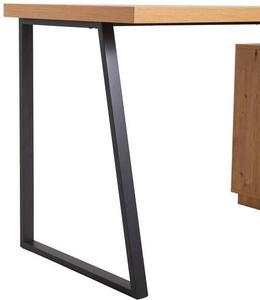 PÍSACÍ STÔL, čierna, farba duba, 140/60/74 cm Livetastic - Online Only kancelárie, Online Only