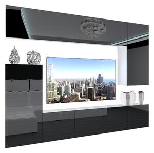 Obývacia stena Belini Premium Full Version čierny lesk + LED osvetlenie Nexum 125 Výrobca