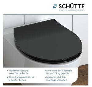 Schütte WC doska Slim (čierna) (100285013)