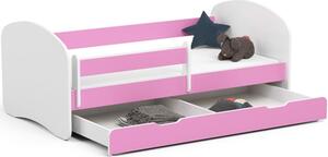 Detská posteľ SMILE 180x90 cm - ružová