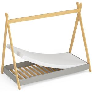Detská posteľ GEM 160x80 cm - sivá