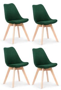 Halmar Jedálenské stoličky K303, sada 4 ks - smaragdová