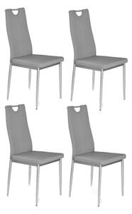 Halmar Jedálenská stolička K202, v akčnej sade 4 kusov - krémová