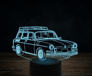 Beling 3D lampa,1965-Volkswagen-Type-3-Squareback,7 farebná VW3