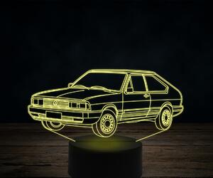 Beling 3D lampa,Volkswagen car, 7 farebná VW17