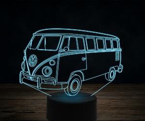 Beling 3D lampa, VOLKSWAGEN T2A KOMBI 1969, 7 farebná VW22