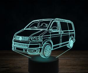 Beling 3D lampa,Volkswagen T5 van, 7 farebná VW26