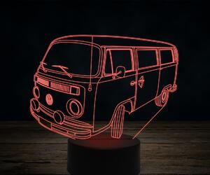 Beling 3D lampa,Volkswagen T2,7 farebná VW30
