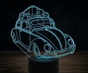 Beling 3D lampa,old Volkswagen beetle, 7 farebná VW39