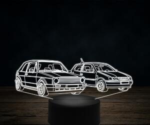 Beling 3D lampa,Volkswagen MK1 cabrio a Polo, 7 farebná VW37