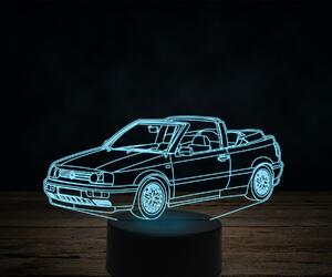 Beling 3D lampa,Volkswagen golf 3 cabrio 7 farebná VW35