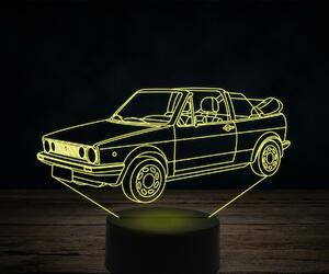Beling 3D lampa, Volkswagen Golf 2 cabrio, 7 farebná VW41