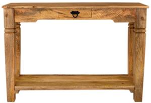 Konzolový stolík drevo 110x76x35 z masívu mango