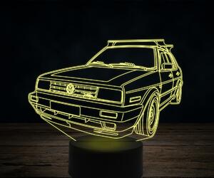 Beling 3D lampa,Volkswagen Turbo diesel, 7 farebná VW48