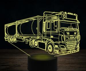 Beling 3D lampa,DAF XF480 palivové auto, 7 farebná K35