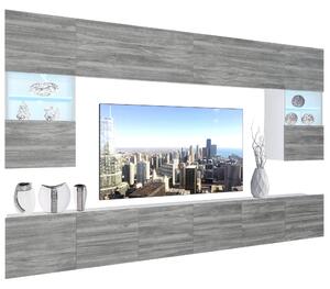 Obývacia stena Belini Premium Full Version šedý antracit Glamour Wood + LED osvetlenie Nexum 11 Výrobca