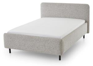 Béžová čalúnená dvojlôžková posteľ s úložným priestorom s roštom 140x200 cm Primo – Meise Möbel