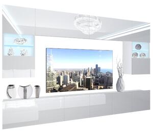 Obývacia stena Belini Premium Full Version biely lesk + LED osvetlenie Nexum 1 Výrobca