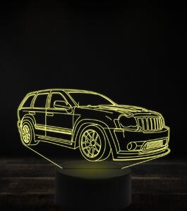 Beling 3D lampa, Jeep grand cherokee, 7 farebná, VBN6