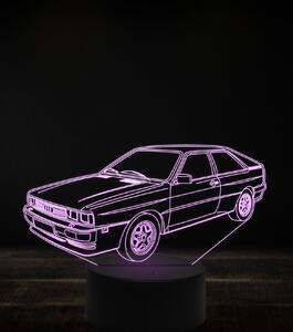 Beling 3D lampa, Audi Quattro ,7 farebná, VBN18