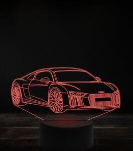 Beling 3D lampa, Audi R8 V10,7 farebná, VBN19