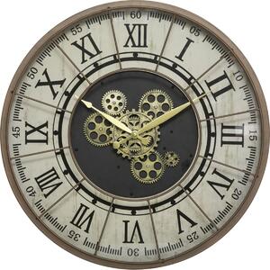 DekorStyle Nástenné hodiny Stella 57 cm hnedé
