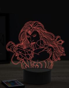 Beling 3D lampa,Wonder Woman,7 farebná EP8