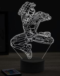 Beling 3D lampa,War machine ,7 farebná EP7