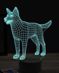 Beling 3D lampa, Border Collie, 16 farebná, PS06