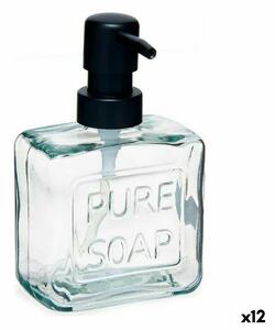 Berilo Dávkovač na mydlo Pure Soap 250 ml Sklo Transparentná Plastické (12 kusov)