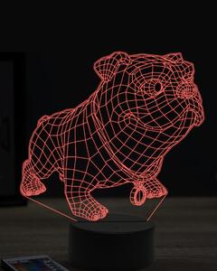 Beling 3D lampa, Funny Bulldog, 16 farebná, PS15