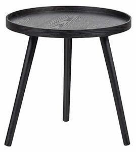 MUZZA Odkladací stolík Mesa M ø 45 x 45 cm čierny