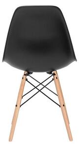 Jedálenská stolička MILANO SPRINGOS DC0003 - čierna