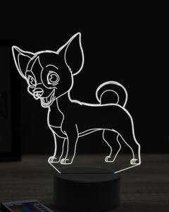 Beling 3D lampa, vtipný pinscher ,7 farebná OR19