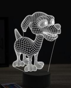 Beling 3D lampa, Happy cartoon dog, 16 farebná, PS23
