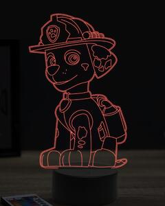 Beling 3D lampa,Paw patrol marshall 2, 7 farebná OR26
