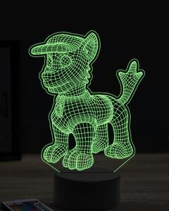 Beling 3D lampa, paw patrol rocky, 7 farebná OR29