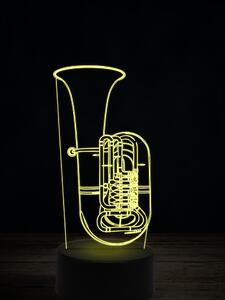 Beling 3D lampa,Bp Baritone, 7 farebná L345