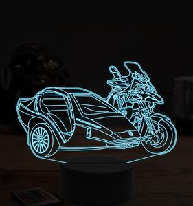 Beling 3D lampa, BMW motorka zo sajdkárou , 7 farebná ZZ26