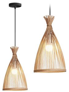 TooLight Závesná lampa La Belle Boho II čierna/hnedá