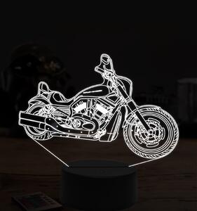 Beling 3D lampa, harley davidson night road, 7 farebná ZZ40