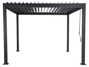Kondela Hliníková bioklimatická pergola Zia 300x300 cm - antracit